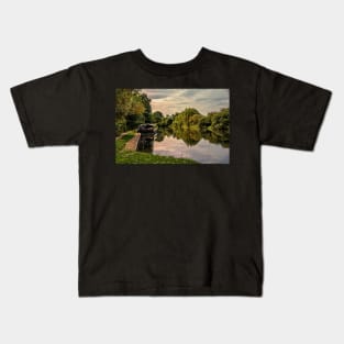 Reflections at Midgham Lock Kids T-Shirt